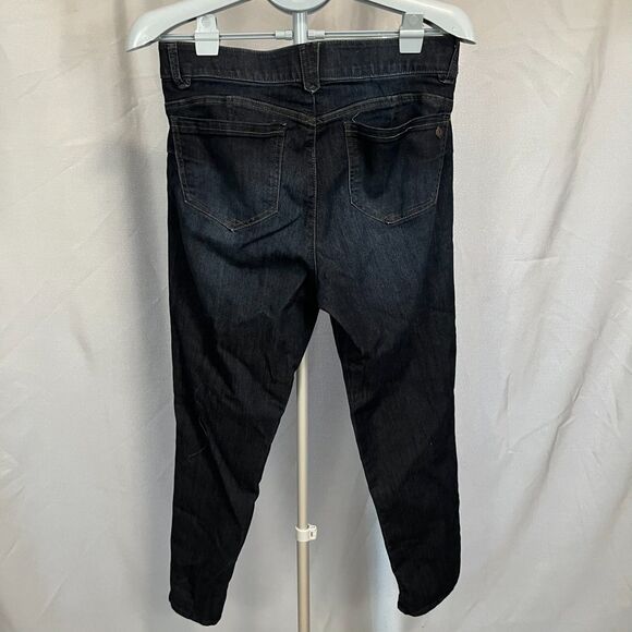 Democracy Absolution Jeans Womens 12 Black Mid Rise Skinny Stretch Pockets - Picture 3 of 5